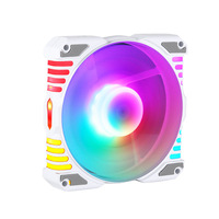 Ventilateur de refroidissement PWM 4 broches QiuzAim 120 mm, couleur fixe, pour boîtier PC, refroidisseur d'eau, ventilateur de radiateur, vitesse réglable, max 2000 tr/min