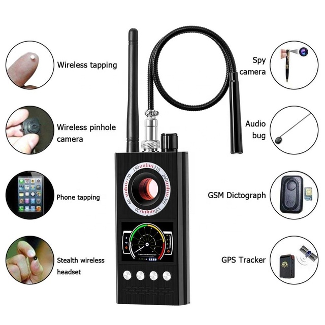 K-68 Detector Anti Spy RF Detector Hidden Camera Detector Bug GPS Wireless Signal Alarm Scanner Detection Device