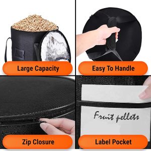 Conteneurs <span class=keywords><strong>de</strong></span> stockage <span class=keywords><strong>de</strong></span> <span class=keywords><strong>granulés</strong></span> <span class=keywords><strong>de</strong></span> <span class=keywords><strong>bois</strong></span> Sac Textile Tissu Panier Bin - Product Image 3