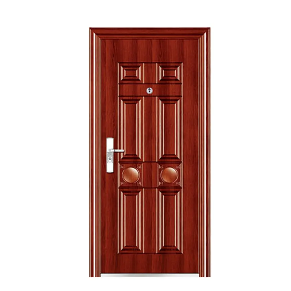 Low Price Security Door High Quality Anti-theft Security Stainless Steel Doors Swing Left/right Inside Exterior Honeycomb Paper