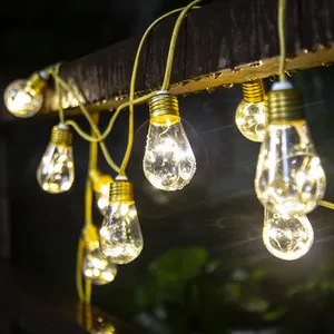 Trang Trí Nội Thất Chuỗi Lights Với Braided Rope Rugby Shape Bulb 10L Led Giáng Sinh Ánh Sáng