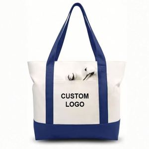 กระเป๋าผ้าแคนวาสลายโลโก้แบบกำหนดเองปี 2025 ทำจากผ้าฝ้ายออร์แกนิกสำหรับใส่ของช้อปปิ้ง - Product Image 3