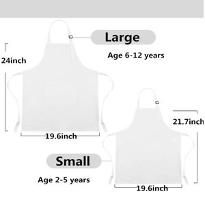 Ensemble <span class=keywords><strong>de</strong></span> tabliers et chapeaux <span class=keywords><strong>de</strong></span> <span class=keywords><strong>Chef</strong></span> en polyester pour enfants, vente en gros, peinture <span class=keywords><strong>de</strong></span> cuisine - Product Image 3