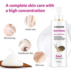Crème hydratante personnalisée halal, éclaircissante, blanchissante rapide, lotion pour le corps à base d'escargot pour femmes, peau sèche - Product Image 4