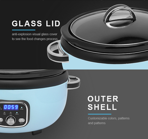 Casserole à mijoter ovale programmable de 3,5 litres avec 3 réglages de chaleur et <span class=keywords><strong>pot</strong></span> en céramique amovible - Product Image 4