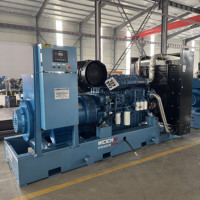 Générateur diesel silencieux à châssis ouvert Weichai Baudouin 500 kW-1000 kW 6M33, triphasé, démarrage automatique, ATS, télécommande, 50 Hz, industriel, DC V8