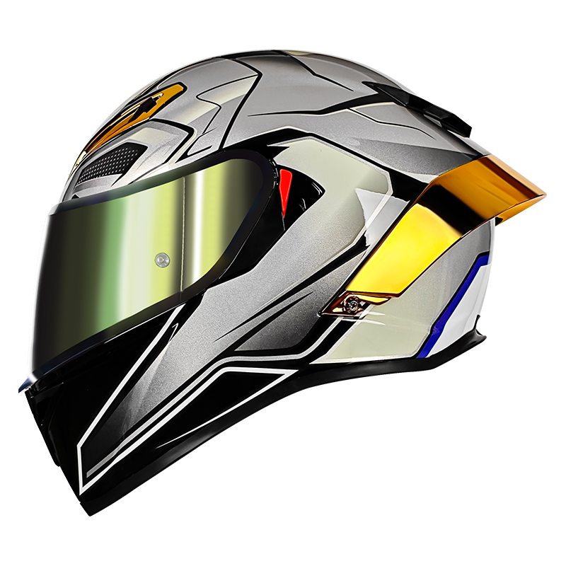 Aurora-Gris avec visière dorée