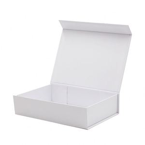 Premium A5 Shallow Plain White Festival Gift Packaging <b>Cardboard</b> Magnetic Close Gift <b>Box</b> - Product Image 4