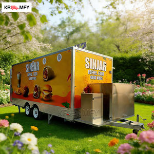 รถขายอาหารเคลื่อนที่ในห้างสรรพสินค้า รถพ่วงครัวเคลื่อนที่ อุปกรณ์ขายขนม รถเข็นขายอาหารกลางแจ้ง รถขายอาหารแบบกำหนดเอง รถขายอาหารเร็ว ทำจากไฟเบอร์กลาสและอะลูมิเนียม สำหรับขาย - Product Image 6