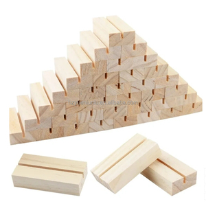 Customizable Wood Stand for Home Business Card Display Elegant Blank Table Card Holder and Wall Sign Handcrafted Wooden Crafts