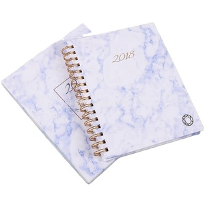 Planificateur de <span class=keywords><strong>budget</strong></span> d'étudiant d'école de taille A5 de luxe couverture rigide personnalisée d'impression polychrome avec reliure et boîte de spirale de bobine d'or - Product Image 1