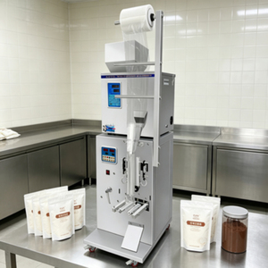 Machines d'emballage de poudre et de granulés pour petites entreprises : <span class=keywords><strong>machine</strong></span> de pesage et d'emballage de sachets de <span class=keywords><strong>café</strong></span>, sel, thé et sucre - Product Image 1