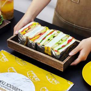 Heat-Retaining Aluminum Foil Hamburger Wrapper Food-Grade Foil Lined <b>Burger</b> <b>Paper</b> Insulation for Sandwich Takeaway - Product Image 5