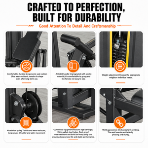 Équipement de musculation professionnel TOPTONS : Machine à double fonction pour curls et extensions de jambes, à charge sélectionnable par poulie, pour salle de sport - Product Image 2
