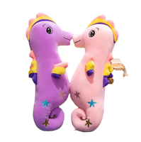 Peluche Hippocampe Géante, Coussin de Sommeil Confortable pour le Corps Entier, Anti-Anxiété, Cadeau de Fêtes