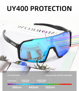 卸売カスタムロゴUV400保護安全メガネ特大ハイキングランニングスポーツサングラス - Product Image 4