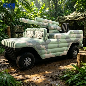 Serie de Vehículos Todoterreno Inflables Duraderos de Alta Calidad con Ventilador Incorporado, Temática Patriótica de Camuflaje, Alta Tasa de Retención de Aire para Compras al por Mayor - Product Image 1