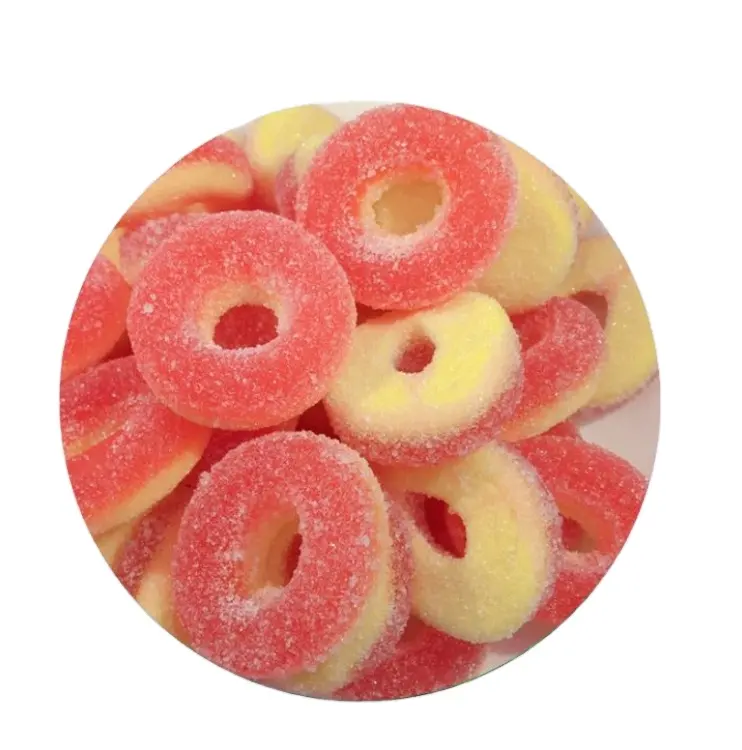 OEM Gummibärchen Kids mania Bonbon Ring geformt knallende Frucht Gummibärchen Bulk