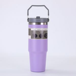 Fcney Gourde Isotherme Économique de Marque Renommée en Acier Inoxydable 30oz, Tasse à Café, Revêtement Poudré, Intérieur 304 Extérieur 201, Bouteille Thermos d'Extérieur - Product Image 2