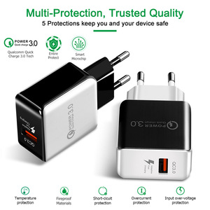 <span class=keywords><strong>Cargador</strong></span> de Pared Compacto de 18W con un Solo Puerto USB, Enchufe EU/US, Mini <span class=keywords><strong>Cargador</strong></span> de Viaje para iPhone y <span class=keywords><strong>Huawei</strong></span>, <span class=keywords><strong>Cargador</strong></span> Portátil de 18W, Estándar EU/US - Product Image 2