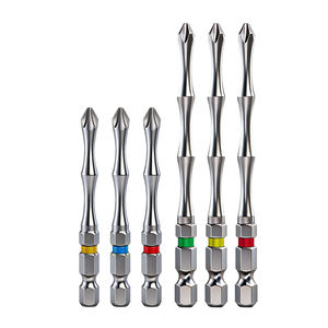 Embouts de tournevis à tête unique en bambou H1/4*50/75/100MM PH2, embouts de tournevis PH2 à couple élevé, pointe magnétique - Product Image 2