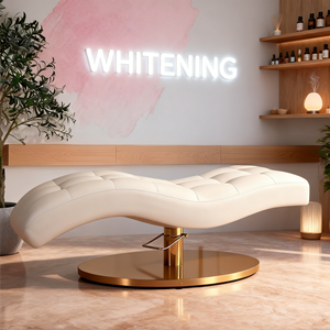 <span class=keywords><strong>Lit</strong></span> d'Esthétique de Luxe en Acier Inoxydable Doré, Moderne, <span class=keywords><strong>Prix</strong></span> Usine, pour Extensions de Cils, Sourcils et Soins du Visage en Salon de Beauté - Product Image 4