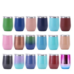Gobelet à vin isotherme en acier inoxydable - Verre à vin de 12 oz avec couvercle coulissant et paille réutilisable, idéal pour garder les cocktails au frais - Product Image 4