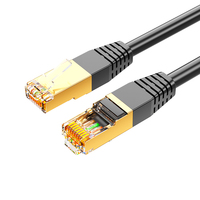 Cable Cat7 FTP Cat6A 26AWG, Cable de Conexión RJ45, Cobre Desnudo, PVC, 1M 2M 5M 10M