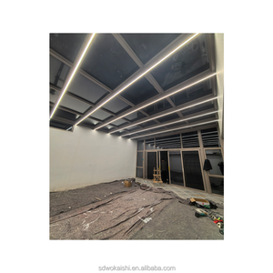 <span class=keywords><strong>Solarium</strong></span> à structure en aluminium, verre trempé ignifuge, isolé thermiquement, insonorisé, sur mesure, pour bureau commercial, entrepôt polygonal - Product Image 5