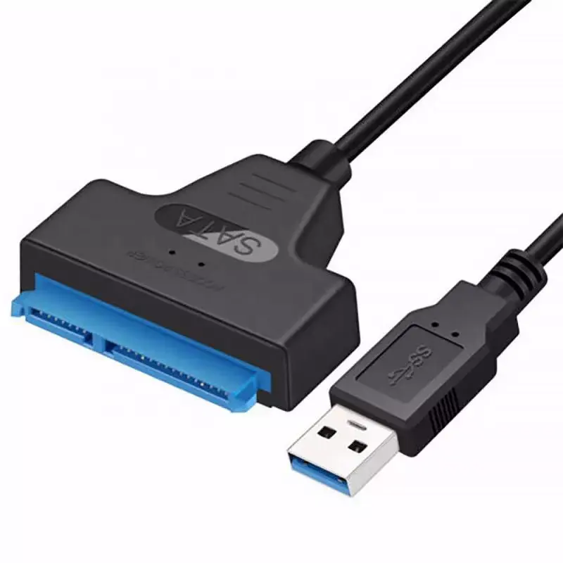 20Cm Usb 2.0 3.0 Naar Sata 22pin 2.5 "Inch Adapter Converter Ssd Hdd Datakabel Voor Schijven Externe Harde Schijf Uasp