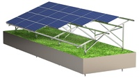 Solution d'installation de panneaux solaires Amoy Brand, module de surface anodisé, rail en aluminium, montage sur rack haut, centrale solaire 1 MW 2 MW