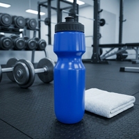 Bouteille d'eau de cyclisme personnalisée en plastique LDPE PE de 700 ml, sans BPA et saine, bouteille d'eau à presser pour vélo, pour les voyages