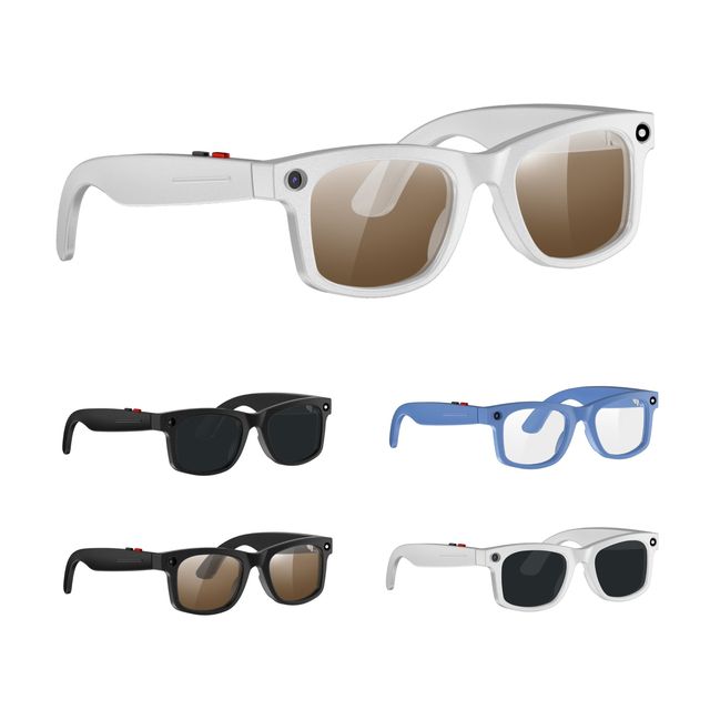 5MP Camera Smart Eyewear, AI Translation AI Glasses, Music & Audio Recording Sunglasses