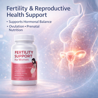 Complément de fertilité pour femmes, formule prénatale, santé reproductive, capsules d'équilibre hormonal, marque personnalisée, vente en gros