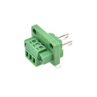 Bloc de bornes à visser enfichable 15CDGV 2/3/4/5/6/8 broches, pas de 3,81 mm, connecteur de circuit imprimé de type fiche 3,81 avec bride, fiche + prise