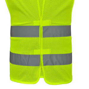 <span class=keywords><strong>Gilet</strong></span> réfléchissant haute visibilité et haute luminosité durable en gros pour la construction routière, vêtement en tissu maillé 100 % polyester - Product Image 5