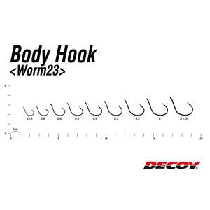 Decoy <b>Worm</b>-23 Lure Hook No. 1 High Carbon Steel For Sea Bass Freshwater Fishing - Product Image 3