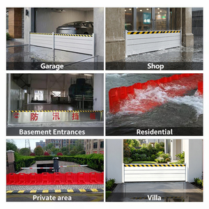 Barrière <span class=keywords><strong>anti</strong></span>-<span class=keywords><strong>inondation</strong></span> robuste en panneaux d'aluminium empilables et emboîtables, pour allées résidentielles et portes <span class=keywords><strong>de</strong></span> garage - Product Image 6