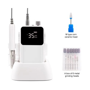 Cordless Base Brushless <b>Nail</b> Drill Machine 35000rpm Drill Electric for Manicure Pedicure Rechargeable Battery - Product Image 5