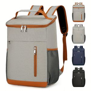 Sac à dos isotherme de pique-nique en nylon imperméable pour adultes, sac à lunch thermique souple pour l'extérieur, vente directe d'usine - Product Image 1