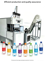 Machine de soufflage PET semi-automatique 1500-2000 BPH à 4 cavités, conception compacte pour la production de bouteilles avec chargement personnalisable