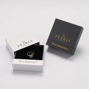 Cajas de Joyería Ecológicas de Cartón de Lujo Pequeñas para Pendientes, Anillos y Collares con Logotipo Personalizado - Product Image 1