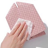 Boîte à mouchoirs de style américain à motif tissé simple, personnalisable, porte-serviettes de table, étui carré, distributeur de papier facial