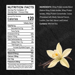 Vitahealthy OEM/ODM Marque Privée 100% Protéine de Lactosérum en Poudre <span class=keywords><strong>Gold</strong></span> pour Développement Musculaire, Protéine de Lactosérum Originale Saveur <span class=keywords><strong>Vanille</strong></span>, Approvisionnement en Gros - Product Image 2