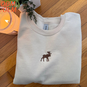 เสื้อฮู้ดดี้ปักลาย 3 มิติ แบบสั่งทำพิเศษ ผ้าฝ้าย 100% ทรงพูลโอเวอร์ ODM เสื้อกันหนาวอุ่นสบายสำหรับฤดูหนาว พร้อมลายปัก 3 มิติ ดีไซน์แฟชั่น - Product Image 2