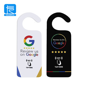 Gancio <span class=keywords><strong>porta</strong></span> personalizzato Design gratuito Smart Url RFID in plastica PVC NFC Google revisione carta Hang Tag - Product Image 2