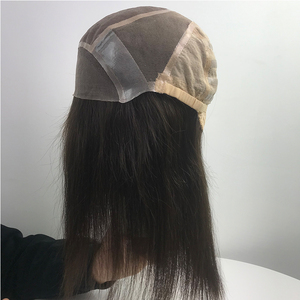 Perruques en cheveux humains entièrement nouées à la main, avec dentelle frontale, sans colle, base mono de qualité médicale, dessus en monofilament, partie libre, pour l'<span class=keywords><strong>alopécie</strong></span> - Product Image 2