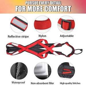 Arnés para mascotas nuevo 2025, correa de tracción de peso altamente reflectante de lujo, arnés para perros de trineo grande ajustable personalizado, arnés para mascotas sin estrangulamiento - Product Image 5