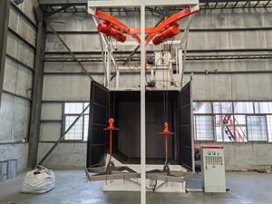 LPG silindirini temizlemek için havai zincirli konveyör kumlama makinesi - Product Image 2