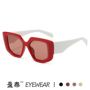 แว่นกันแดดทรงเหลี่ยม Yingtai Eyewear กรอบ PC น้ำหนักเบา ป้องกันรังสียูวี 400 แฟชั่นสำหรับผู้หญิง - Product Image 5